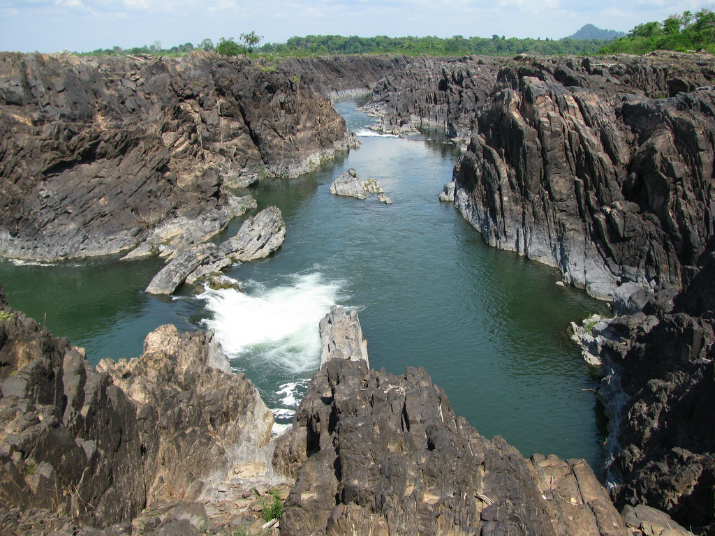 Waterfall in Stung Treng Cambodia
