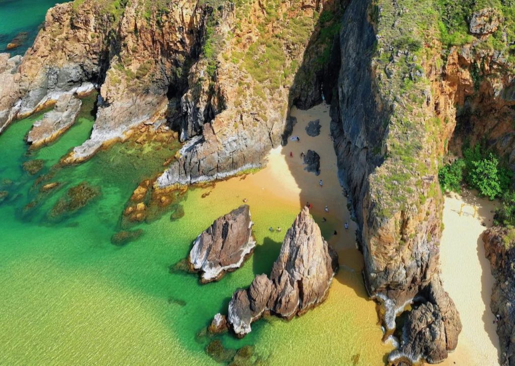 Panorama of Eo Gio Cliffs